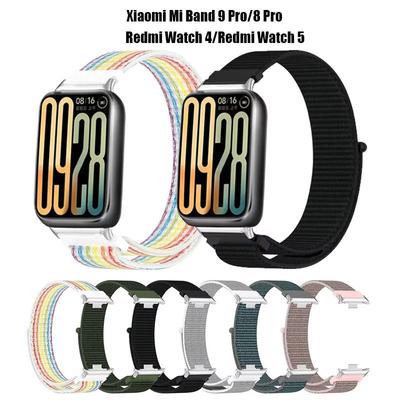 Nylon Loop Strap for Redmi Watch 4/5 Smart Watch Sport Strap Bracelet for Mi Band 9 Pro/8 Pro Wristband Accessories Strap