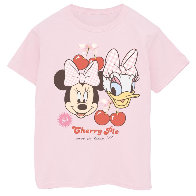 Disney Girls Cherry Pie Minnie Mouse & Daisy Cotton T-Shirt