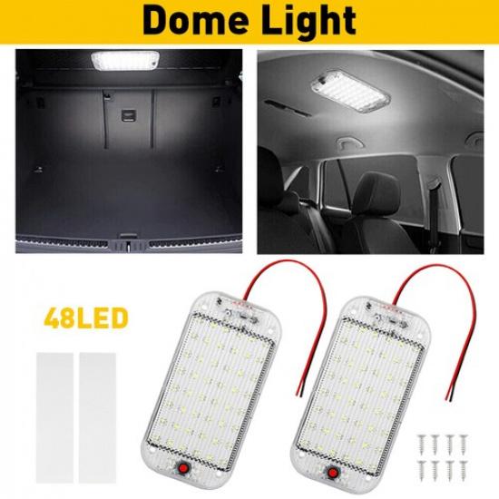 4X 12V LED Car Interior Roof Light Ceiling Dome Lamp For RV Camper Trailer Truck