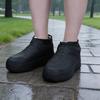 1 Pair Waterproof Shoe Cover Outdoor Non-slip Overshoes Galoshes Reusable Foldable Rain Boot Shoes Protector Cover for Men Women
