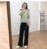 Korean Style V-Neck Ribbed Knit Cardigan for Women - Soft, Slimming, Versatile, Loose Fit, Long Sleeve, 2026 Spring Collection.