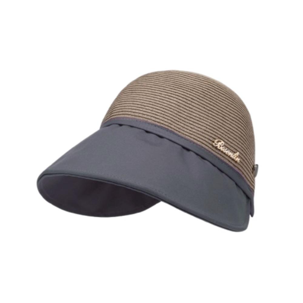 Solid Color Sunshade Cap UV Protection Bucket Sunhat Simple Women's Straw Hat  Outdoor