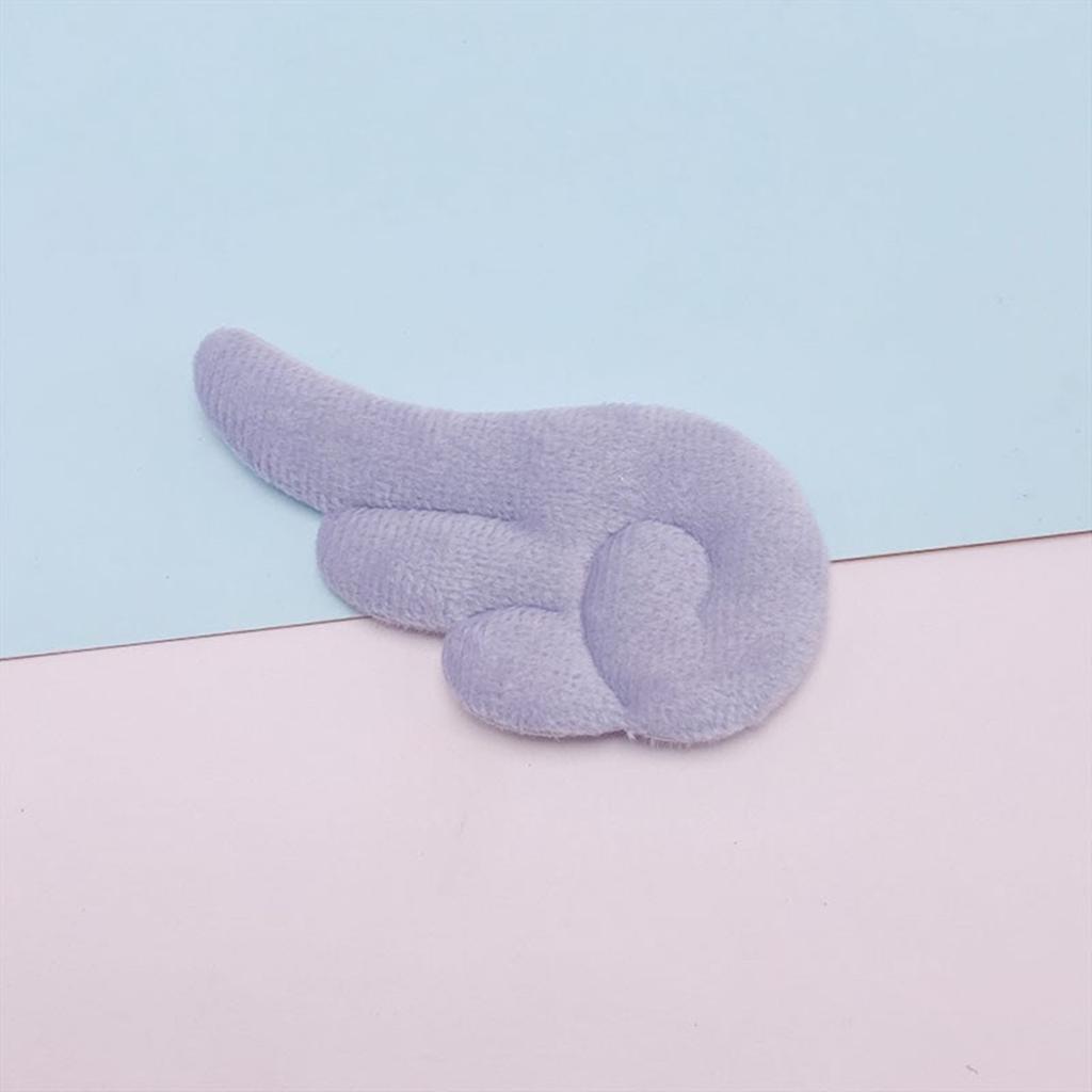 10PCS Double Sided Angel Wing Shape Sewing Patches Cute Hair Applique for DIY Doll Bag Hat Scarf Patches Hair Clip Decor