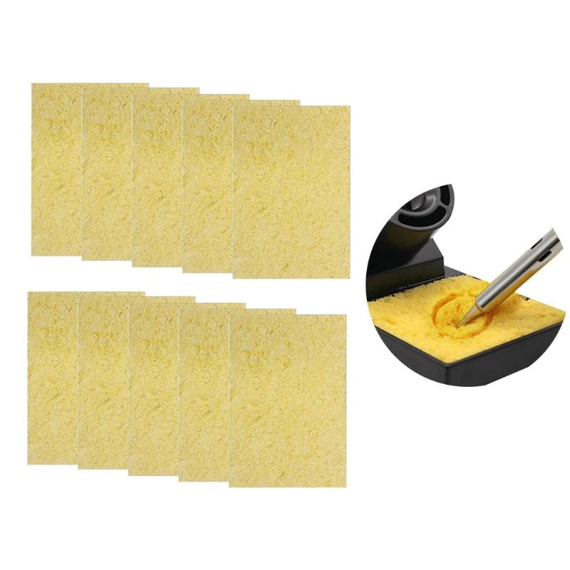 

Pack of 10pcs Soldering Iron Cleaning Sponge Square Sponge High Temperature Sponge Welding Platform Clean Pads 1