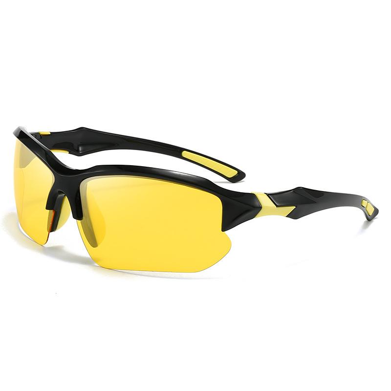 New sports half-frame polarized sunglasses men's cycling running fishing glasses European and American ultra-light sunglasses tide
