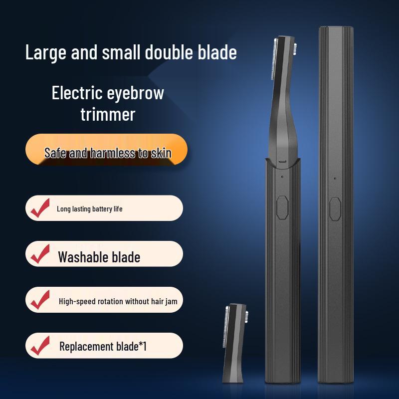 "Rechargeable Electric Eyebrow Trimmer for Men and Women: Safe and Efficient"