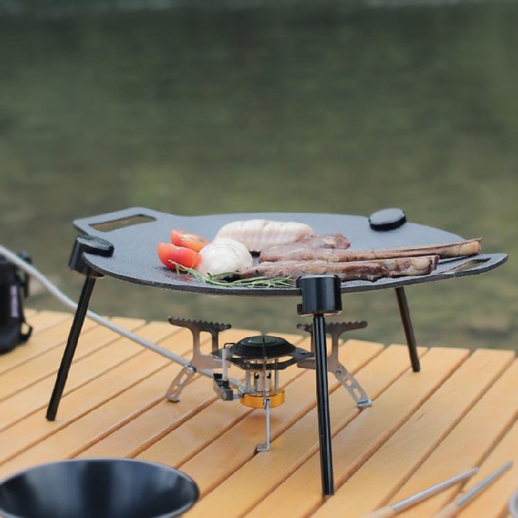 Aluminum Alloy Bracket Barbecue Tripod Stand Detachable Outdoor Griddle Grill