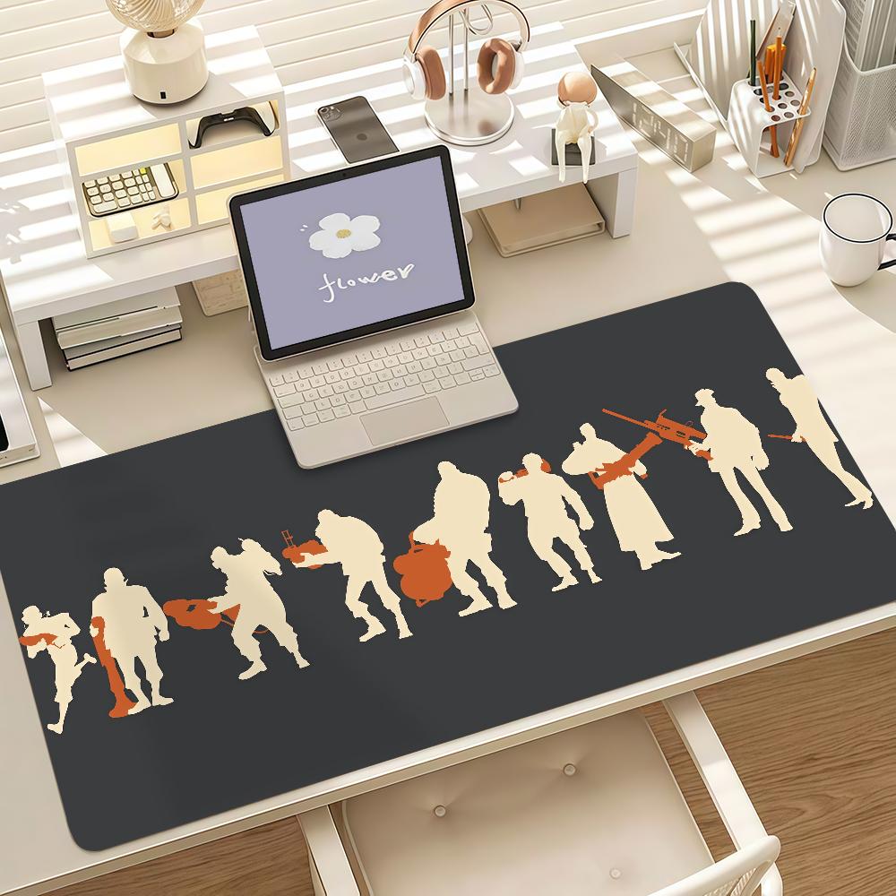 Game T-TF2 Mouse Pad Anti Slip Rubber Edge Locked Thickened Laptop Gaming Desk Mat
