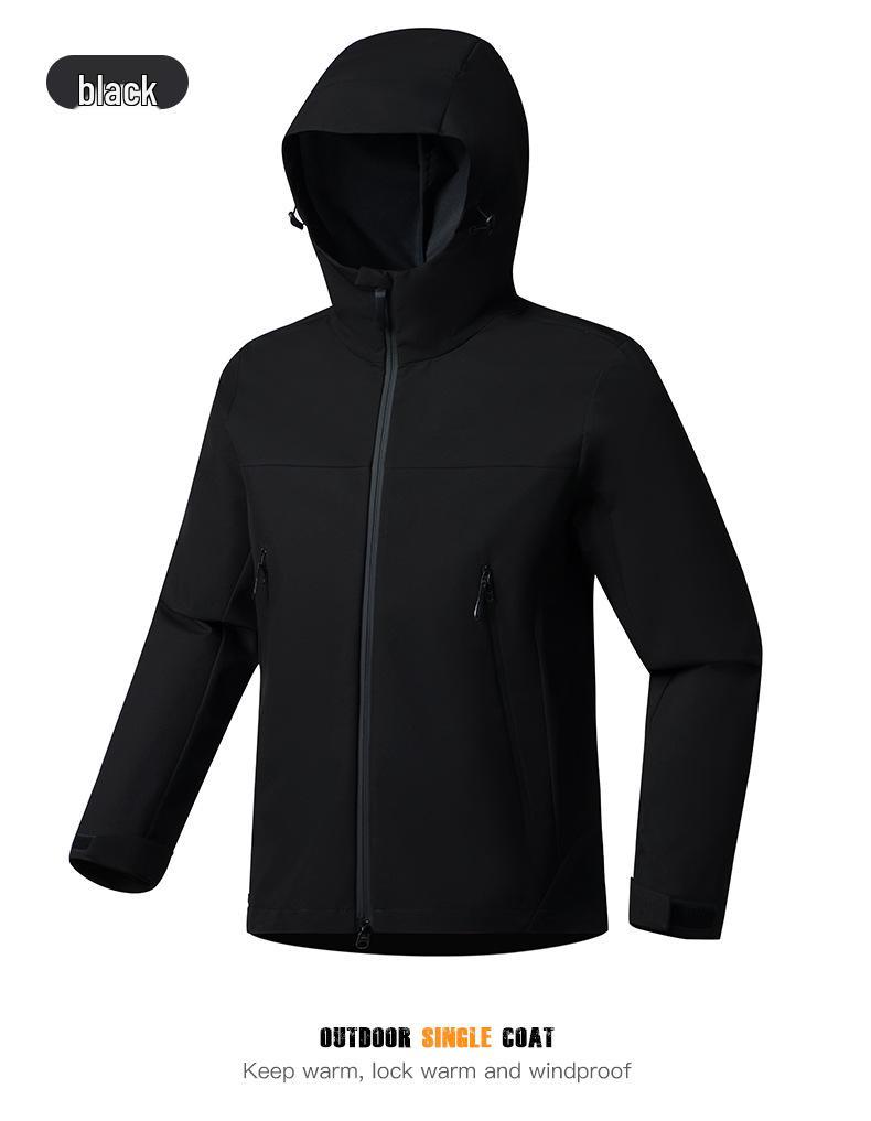 Unisexowy softshellowy wiatrówka górska - Lekka jednowarstwowa kurtka na wiosnę/lato 2025
