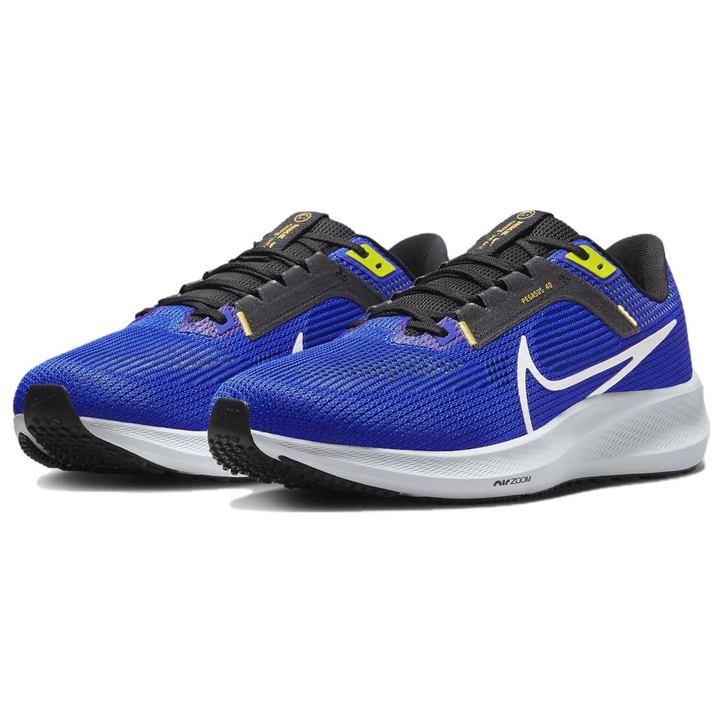 Nike Air Zoom Pegasus 40 Wide Racer Blue Men Sneakers Black Sundial White DV7480-401