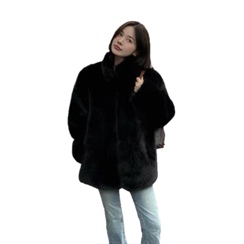 Winter new women's imitation fox fur coat daughter celebrity age reduction short fur coat
