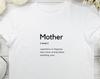 Mother Dictionary Definition T Shirt, Mum Meaning Tee UK, Funny Mum Shirt, Mothers Day Gift, Mama Definition Shirt