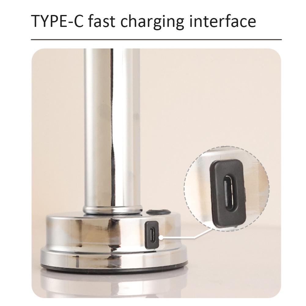 Modern Cordless Small Table Lamps Portable LED Dimmable Desk Lamp Rechargeable Night Light For Restaurant Bedroom Outdoor