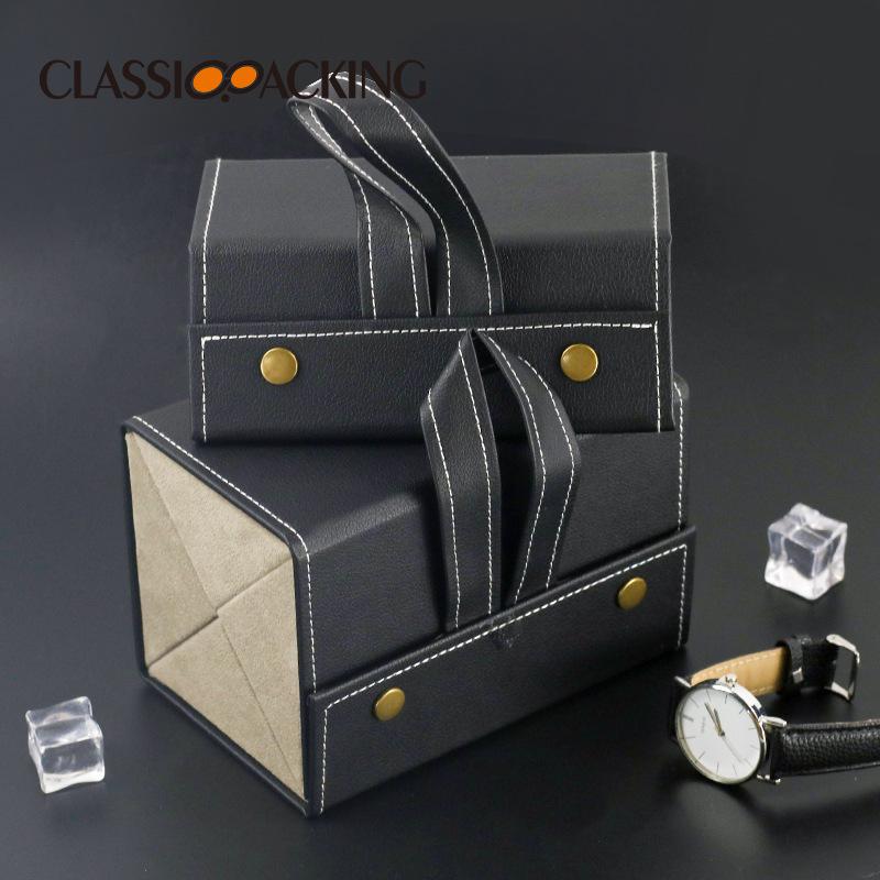 High-End PU Leather Multifunctional Jewelry & Eyeglasses Storage Box - Handmade, Multi-Grid Gift Case