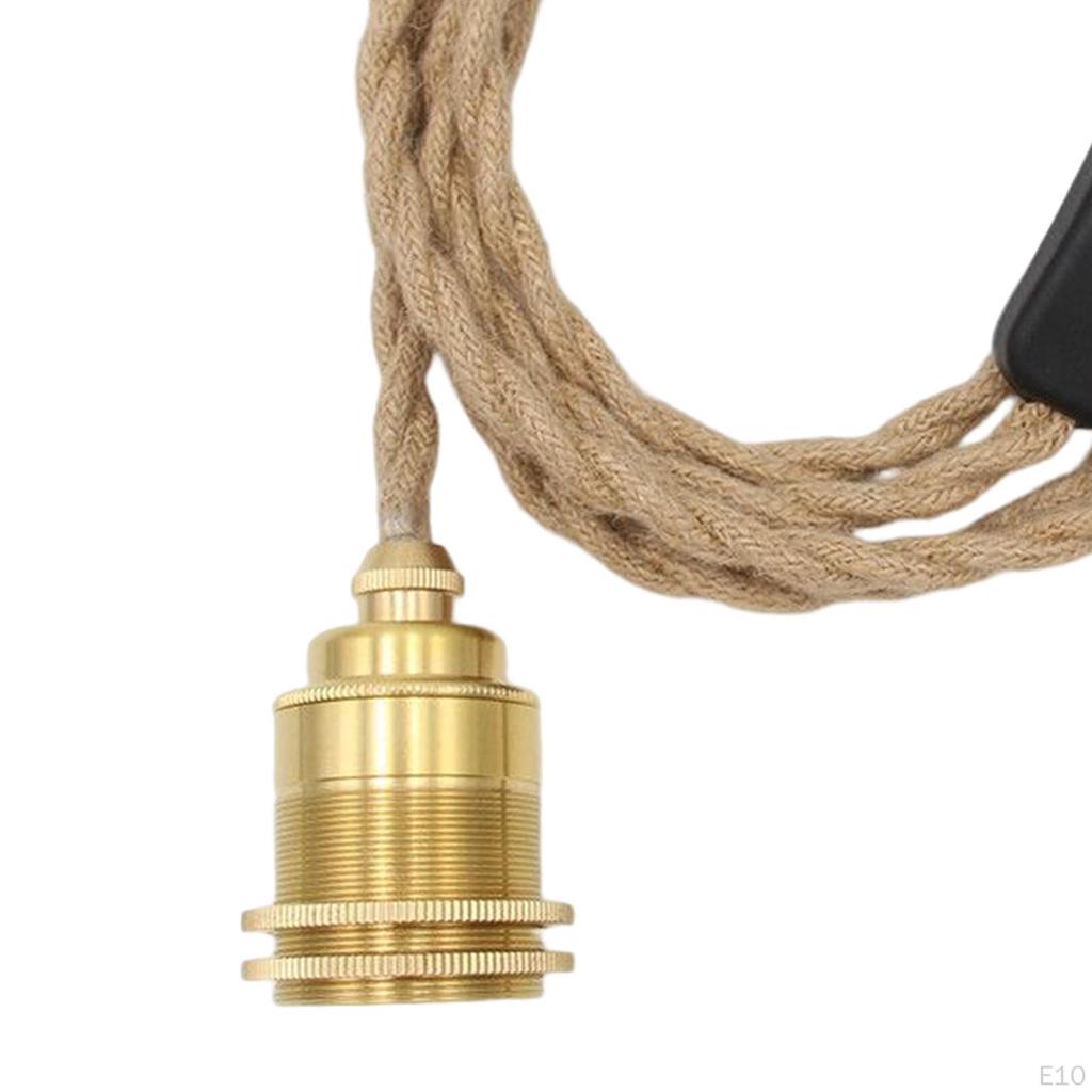 Vintage-Stil-Lampenkabel, flexibel, für industrielle Pendelbeleuchtung, Schwarz