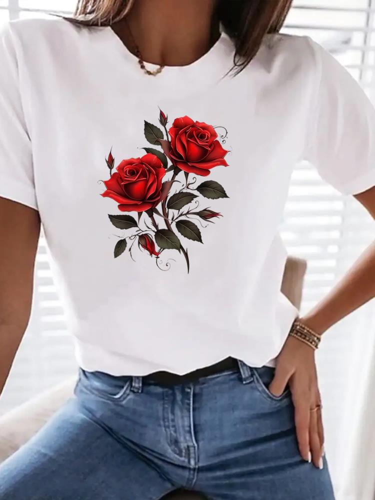 (Asian Size) trend butterfly Clothing T Shirt Woman Women Fashion Tee Top Print Female Short Sleeve Graphic T-shirts