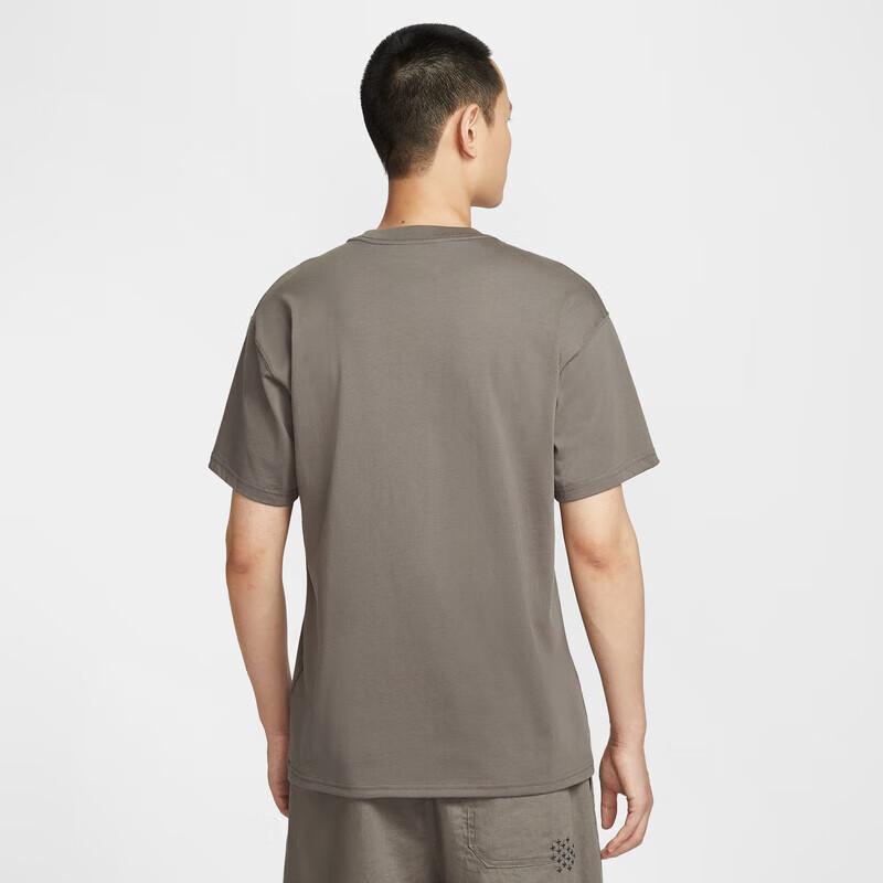 NIKE Men's Short-Sleeve T-Shirt Knitted Collarless
