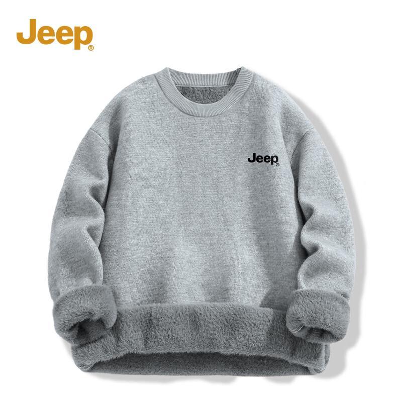 

JEEP Men s Fleece Lined Pullover Sweater M
