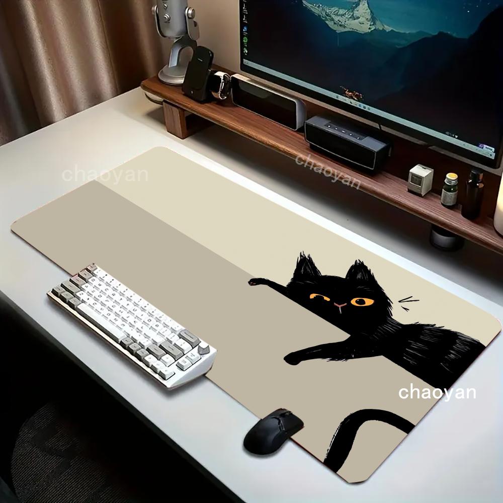 Kawaii Cats Mouse Pad Mousepad Large Abstract Mouse Pad Gaming Deskmat With Lockedge Office Nonslip Carpet Deskmat
