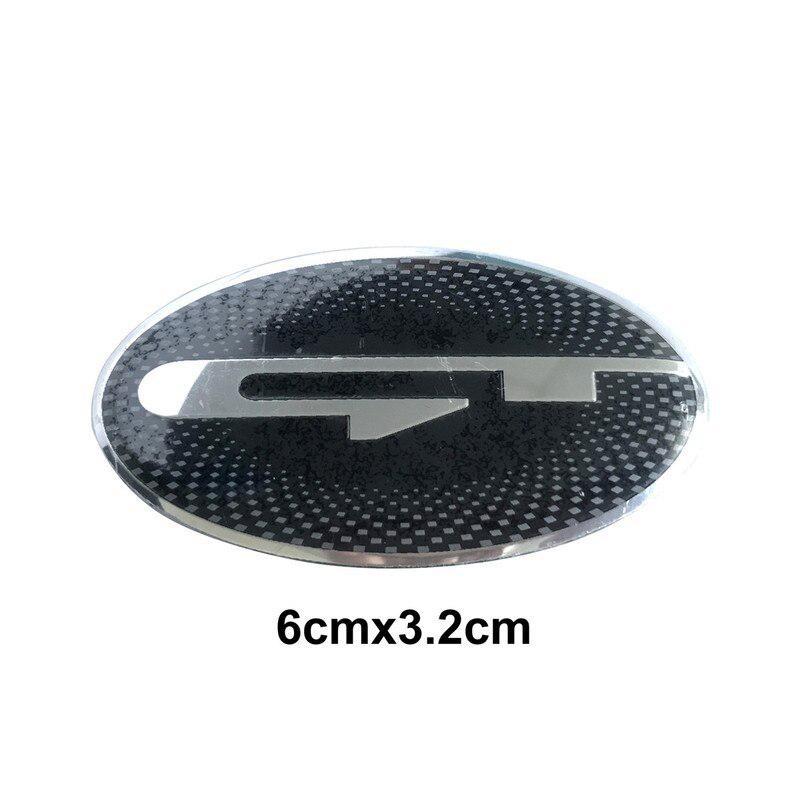 7 Pieces Per Set GT Logo Car Front Hood Rear Boot Steering Wheel Auto Hub Center Cap Sticker Emblem Badge for Stinger