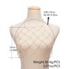 Mesh Body Chain Handmade Chest Chain Sexy Beach Bikini Bra Chain Harness Belt Body Accessories for Women and Girls