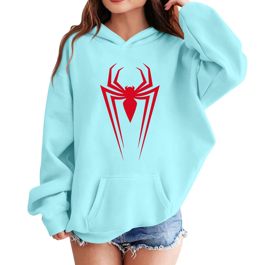 Kids Casual Letter Print Pullover Hoodie for Everyday Wear
