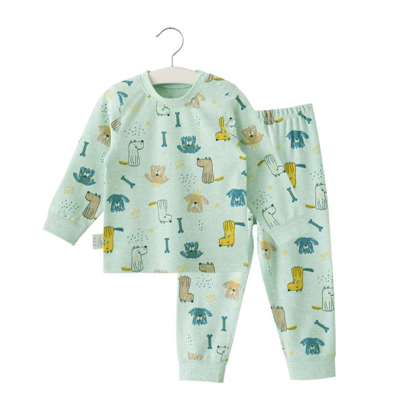 Children s Pure Cotton Autumn & Winter Clothing Set: Class A Homewear & Pants 130cm (around 50 jin)
