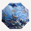 1PC Butterfly Snowflake Umbrella-8-Rib Reinforced Portable Folding Travel Suitable for All Seasons Outdoor Daily -Z0461