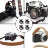 4PCS SLR DSLR Camera 1/4" Screw Connecting Adapter Alloy For Shoulder Quick Sling Strap Camera Bag Case & Shoulder Neck Belt