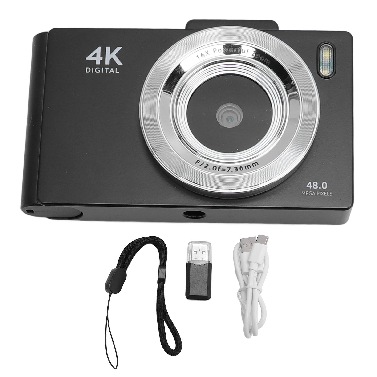 

Digital Camera 4K HD Video 48MP Photo Autofocus Student Camera for Daily Photography Recording 32G