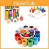 Brinquedo de Madeira para Bebê de Correspondência de Cores com Copo Classificador Para Desenvolvimento na Educação Infantil