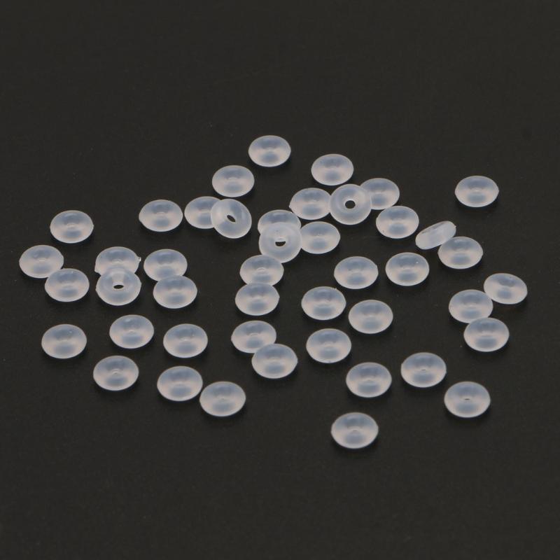 Jewelry Silicone Rubber Stopper Fastener for DIY Jewelry Making Necklaces Bracelet Clip Lock Spacer Charm Beads