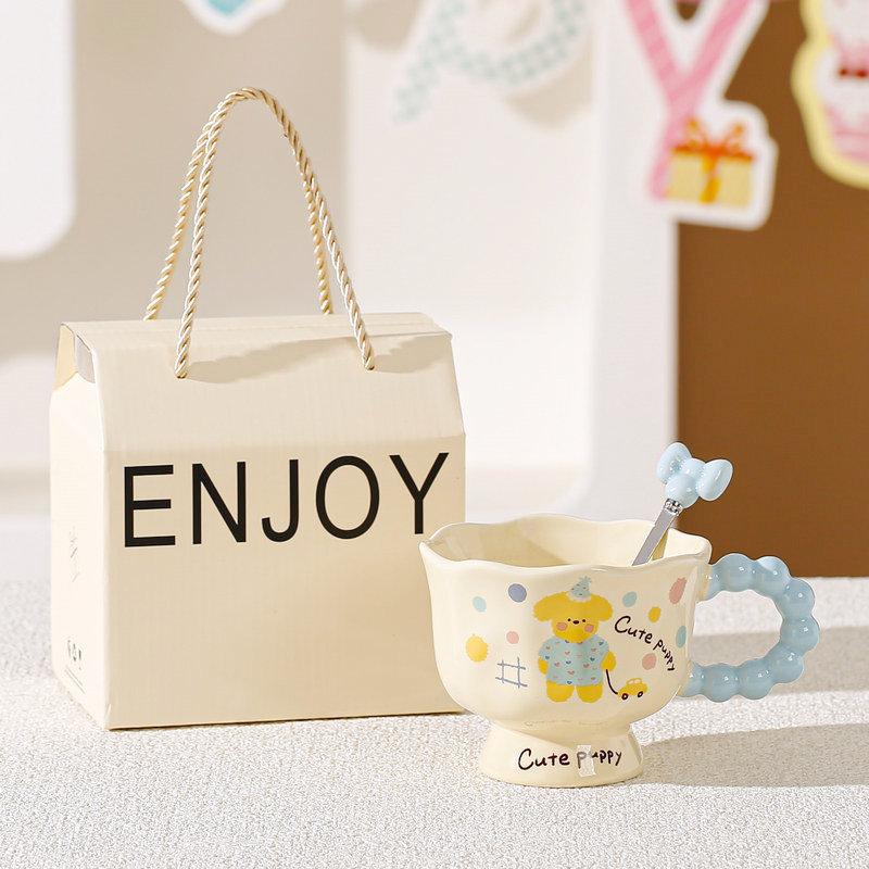 Cartoon Bear Ceramic Cup Souvenir Mug Household Water Cup Coffee Cup Birthday Gift High Appearance Cup