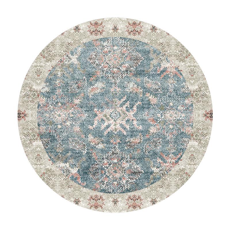Vintage Pastoral Style Carpet Bohemian Style Carpet Living Room Bedroom Cloak Room Easy To Clean Non Slip Mat Home Decoration