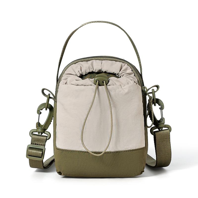 Leichte Handy-Tasche Damen Mehrschichtige Schulter-Umhängetasche Sport Wasserflaschentasche