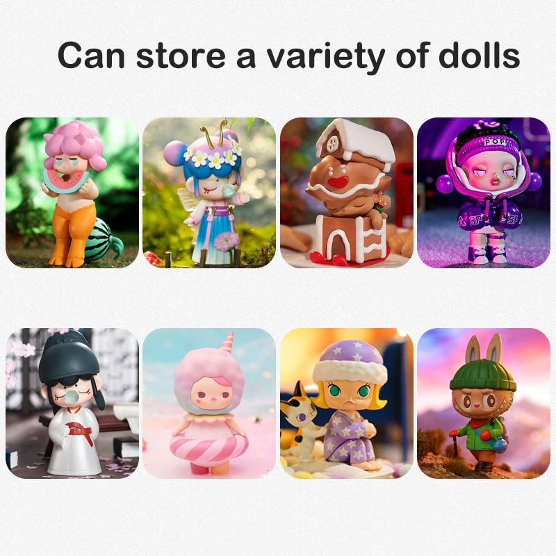 Stackable Acrylic Mystery Box Storage Display Frame Single Transparent Doll Box