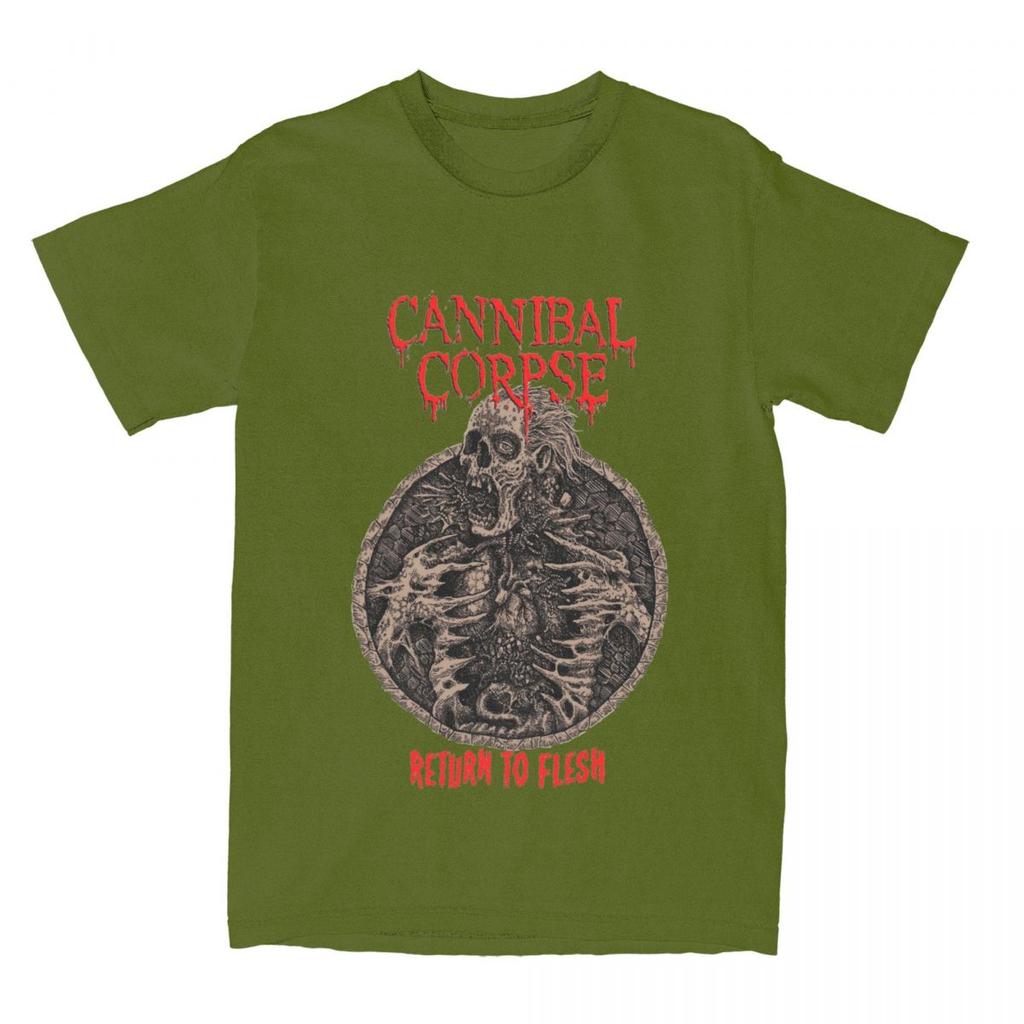 Men Women's Cannibal Corpse Return To Flesh T Shirt Apparel Death Metal Band Cotton T-shirt Clothes Vintage Tee Shirt Adult
