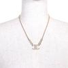 Excellent CHANEL Necklace COCO Mark Rhinestone Chain gold Women B25S Used