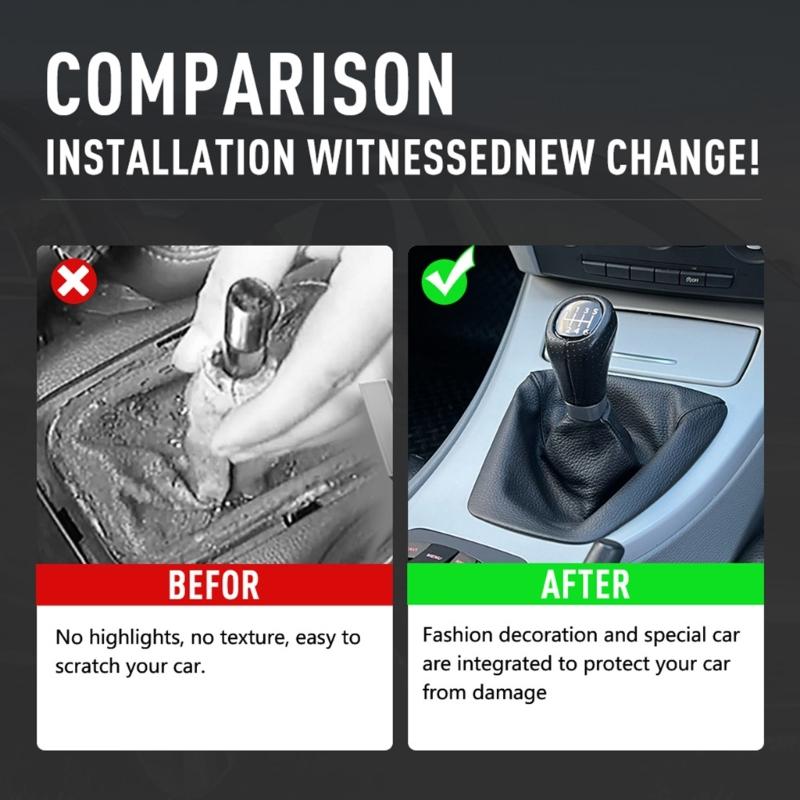 5/6 Speed Gear Shift Knob Head-Ball Lever Shifter Stick For E81 E82 E87 E92 E93