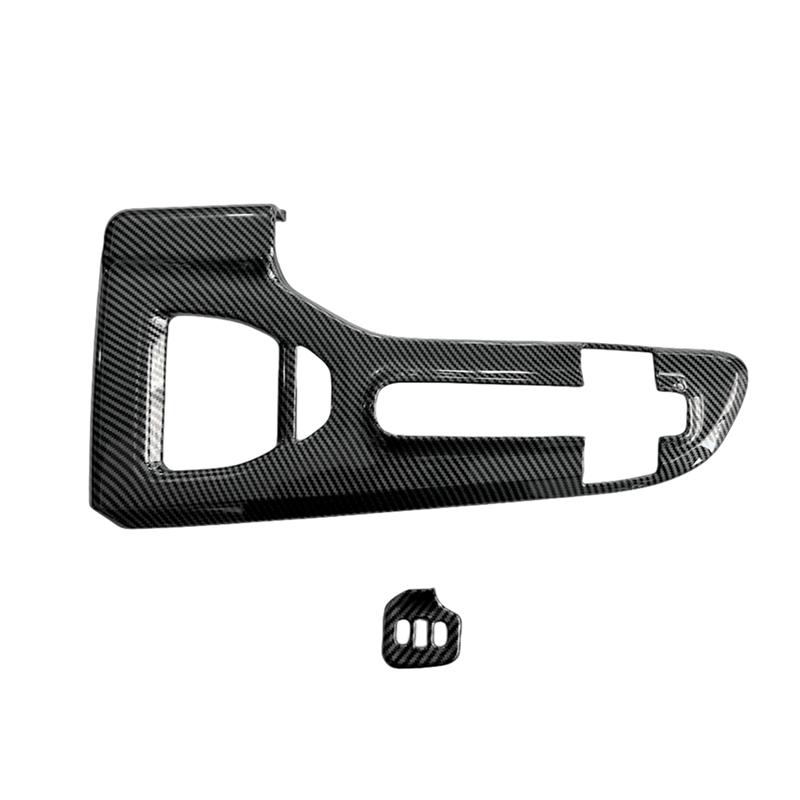 A03E-For Toyota Crown  2024 LHD ABS Carbon Fiber Console Gear Shift Knob Panel Cover Trim Interior Accessories