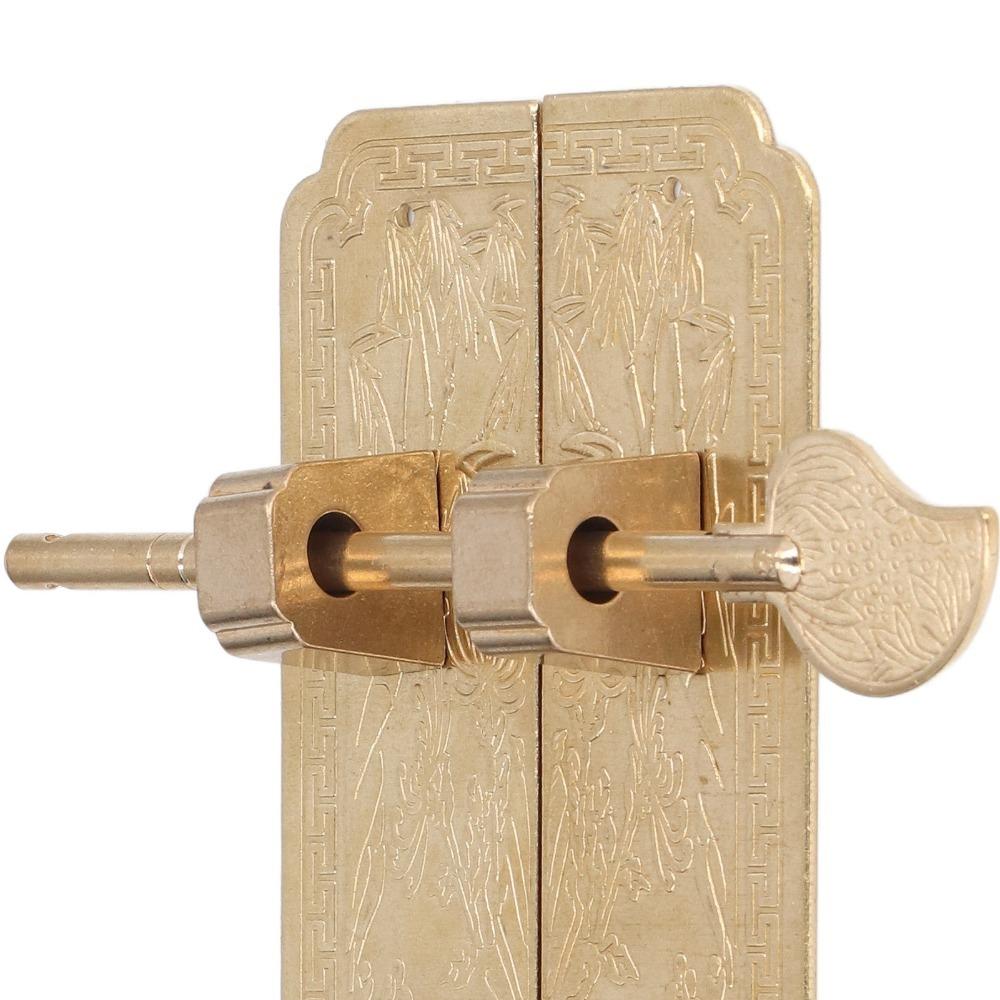 Chinese Style Cabinet Faceplate Brass Door Pull Plate Retro Cabinet Handles Dressers