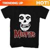 Neues Mode Misfits Punk Stil T-Shirt Retro Street Totenkopf Muster Unisex T-Shirt