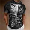 Animal T-Shirt For Men Eagle Motorcycle 3d Print Retro Trend Men'S Top Loose Oversized Shirt Everyday Casual Clothing Street Tee