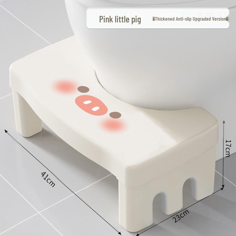 Non-Slip Thickened Toilet Squatting Footstool for Kids & Adults