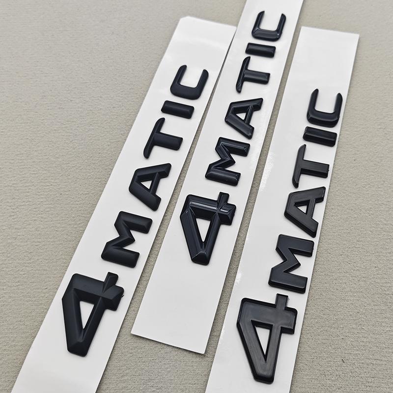 3D ABS Chrome Car Letters 4MATIC 4 MATIC Rear Trunk Badge Emblem For Mercedes Benz C E G S GLC GLS Class AMG Sticker Accessories