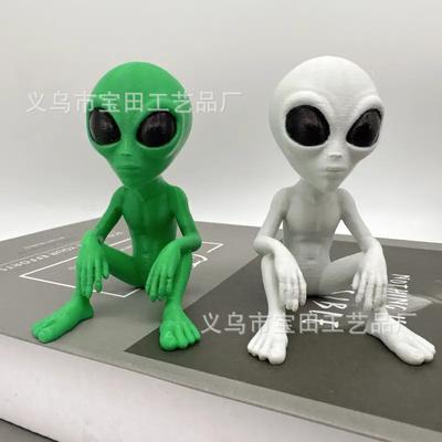 Alien Statue Ornament Home Desktop Decoration Figurine Handicraft Christmas Garden Ornament