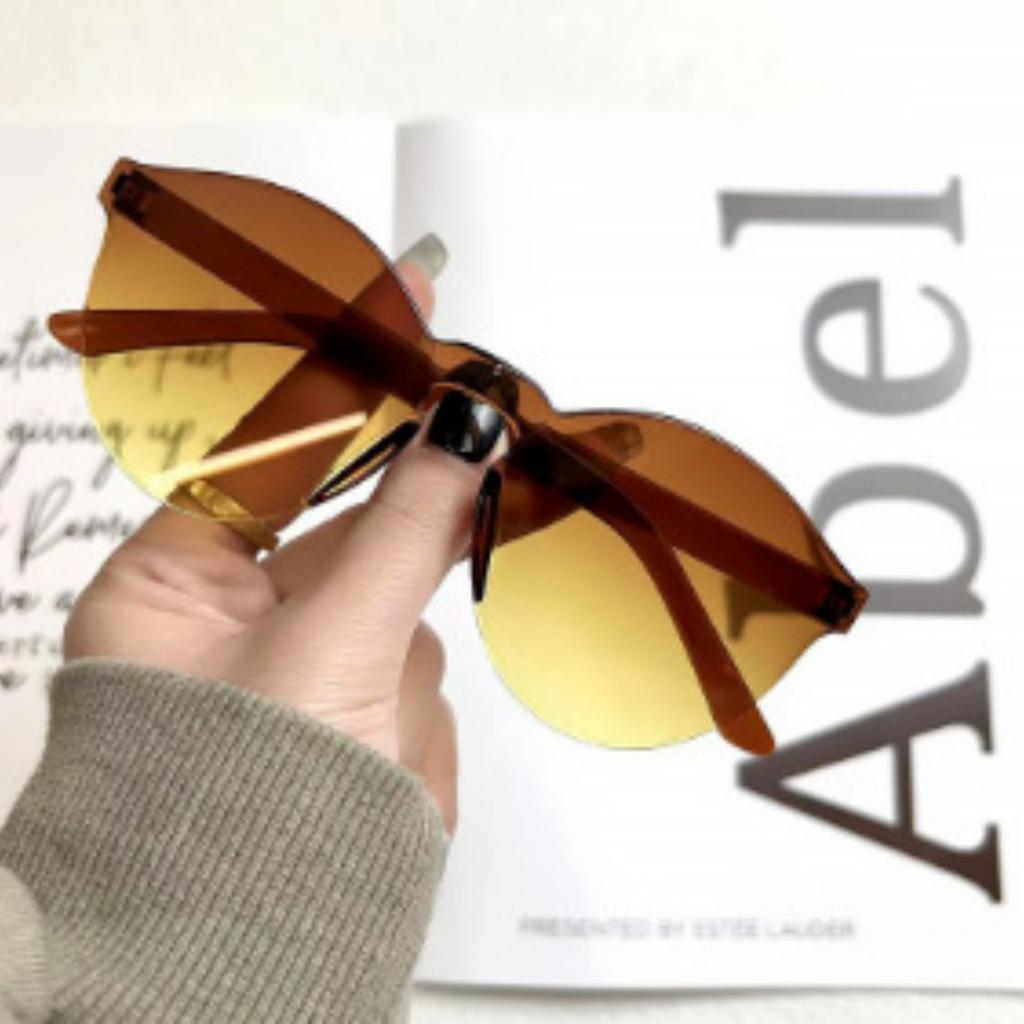 Summer New Round Frame Sunglasses Fashion Beach Jelly Color Sunglasses For Women