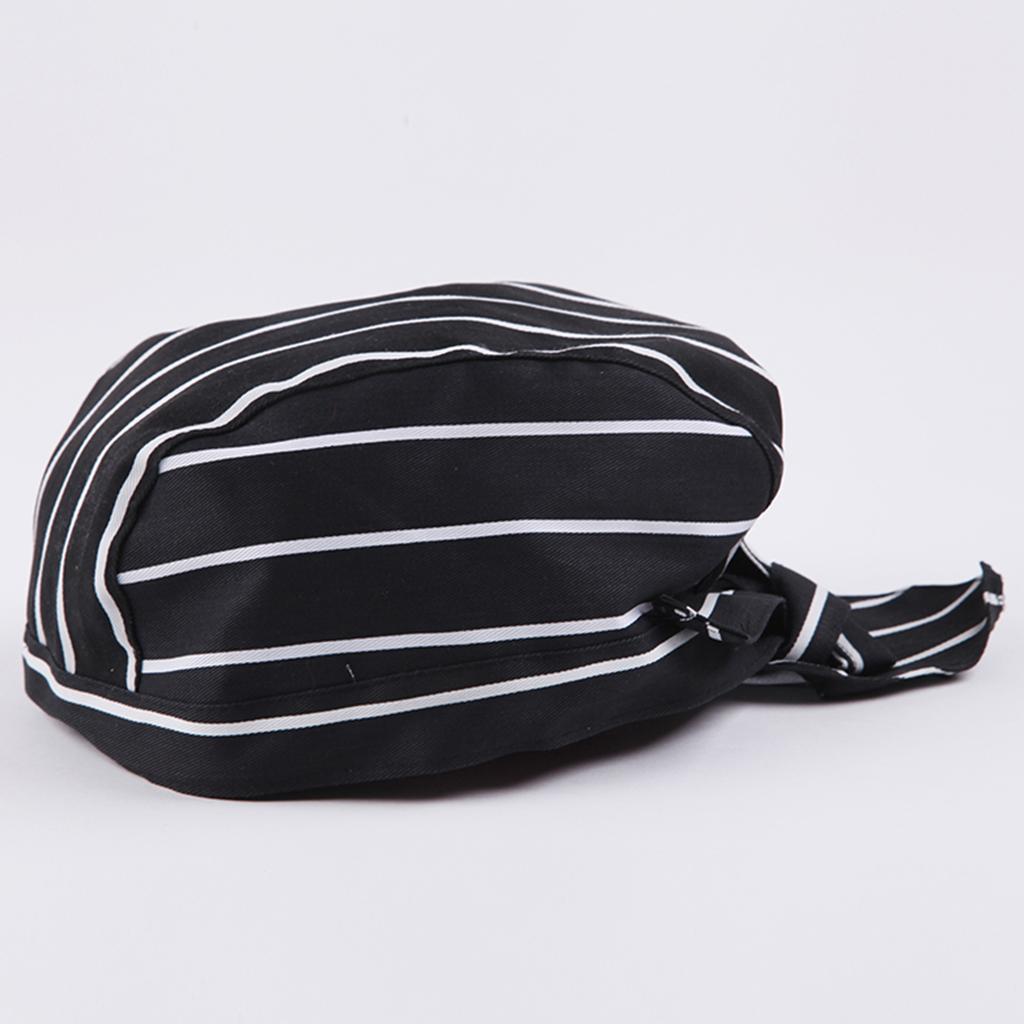 3 Pcs Unisex Kitchen Catering chef Skull Cap / Tie Back Hat Pirate Headwrap for Restaurant, Coffee
