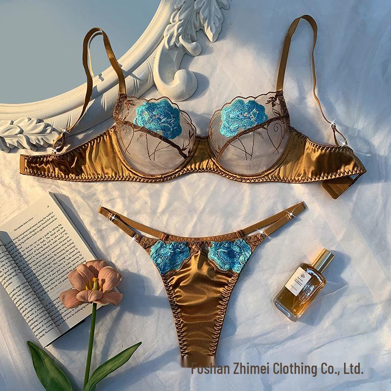 Transparente grenzüberschreitende Damenunterwäsche - Kein Schwamm Sexy BH Dessous