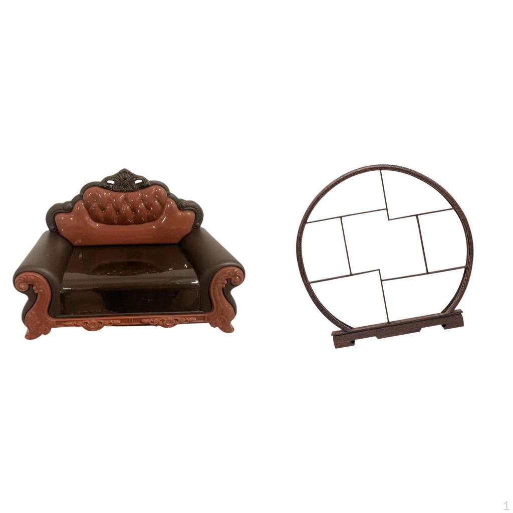 Miniature Sofa Couch Single Chair Model DIY Accessory Furniture Room Micro Landscape Gift